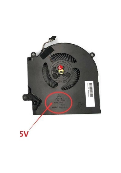 Hp Omen 15-en1011nt 434m3ea Uyumlu Notebook Gpu, Ekran Kartı Fanı - 5v - Sol