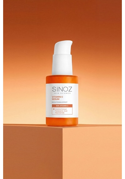 Sinoz Aydınlatıcı Canlandırıcı %10 C Vitamini Yüz Serumu 30 ML