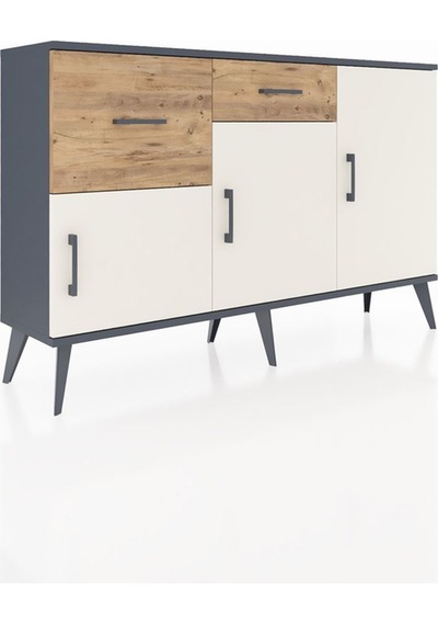 Arges Konsol 3 Raflı 2 Çekmeceli 3 Kapaklı 132x30x83 Antrasit-aytaşı/çam Aytaşı/çam Arges Konsol 3 Raflı 2 Çekmeceli 3 Kapaklı 132x30x83 Antrasit-aytaşı/çam Aytaşı/çam