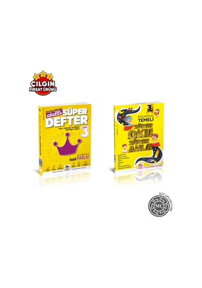 3.SINIF MODEL YAYINLARI YENİ BASKI AKILLI SÜPER DEFTER + SÜPER OKU ANLA ( KİTAPSARAYI06 )