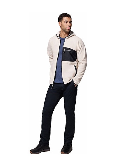Columbia Fast Trek Overlay Hooded Full Zip Erkek Outdoor Polar Ceket 2135701278 Bej Bej