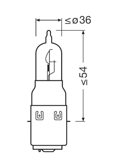 Ampul 12v S2 35/35w 64327-01b