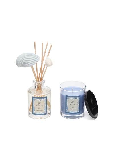 Clean Breeze Oda Kokusu Ve Vegan Mum Hediye Seti Okyanus