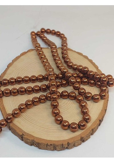 Yasam Tohumu Hematit Taşı Dizi 10mm 48108 Çok Renkli