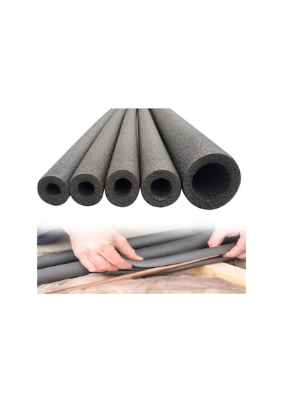 22 Mm Boru Kılıfı 2 Mt 6 Adet Polietilen 10 Mm Et Kalınlıgı 20 Lik 1/2 Izole 01