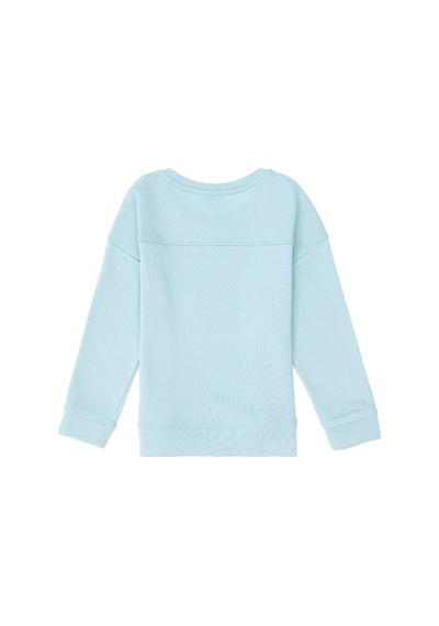 U.S. Polo Assn. Kız Çocuk Su Yeşili Bisiklet Yaka Basic Sweatshirt 50296391-VR083