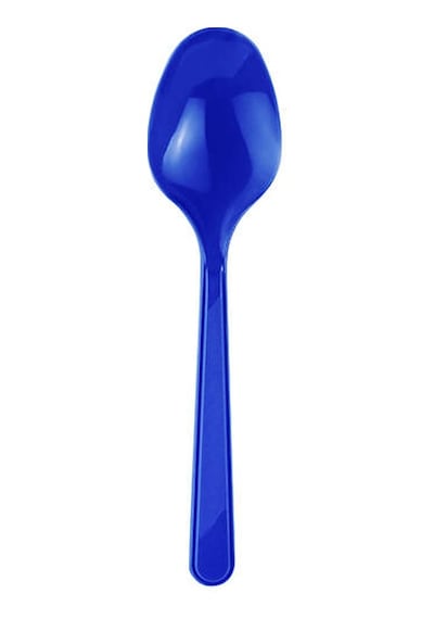 Lacivert Plastik Kaşık 25 Li