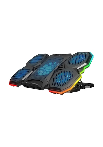 Ad-rc14 X-ranger Rgb 5fan Yükseklik Ayarlı Telefon Tutucu 9-17" Notebook Soğutucu Laptop Soğutucu