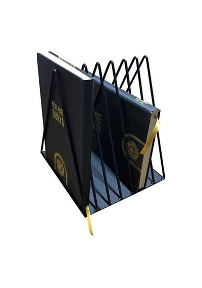 Wess Dizayn Metal Üçgen Dergilik, Plaklık, Gazetelik 7 Li Sac Raf Wd43s