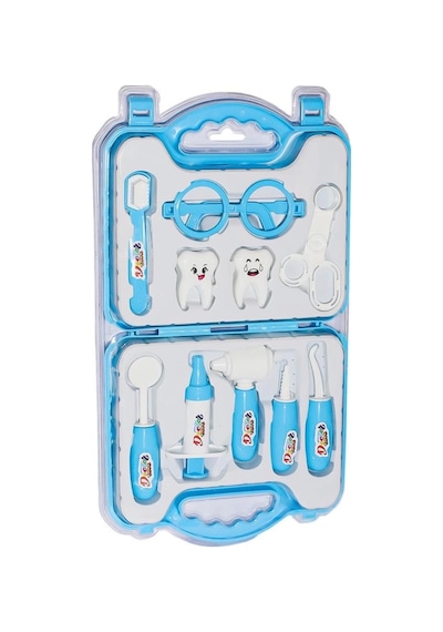 Mey İthalat Ern-2040 Çantalı Mavi Dişçi Seti -heroes Toys
