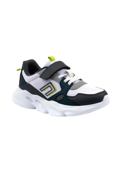 Cool Unisex Çocuk Cırtlı Rahat Günlük Sneaker Spor Ayakkabı Tokyo Petrol Beyaz Beyaz - Petrol
