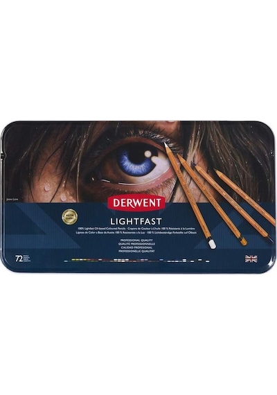 Derwent Lightfast Kuruboya 72'Li Teneke Kutu