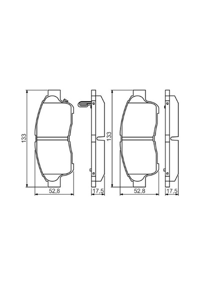 Toyota Corolla 1.3 Terra 1997-1999 Bosch Ön Balata 21601