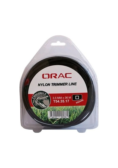 Orac Tırpan Misinası Dört Köşe 3.5 Mm 36 Mt Siyah