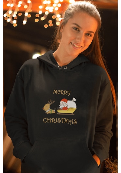 Geyik Noel Baba Yeni Yıl Sweatshirt 001