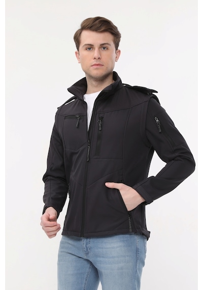 Uniprom Taktikal Softshell Mont Kollar Ve Kapşon Çıkabilir Erkek Füme Uniprom Taktikal Softshell Mont Kollar Ve Kapşon Çıkabilir Erkek Füme