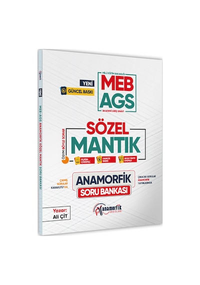 2025 Meb-ags Anamorfik Sözel Mantık Soru Bankası Yeni Müfredat Di