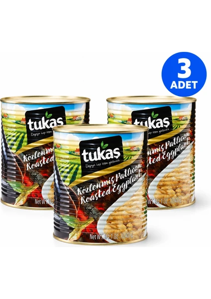 Tukaş Közlenmiş Patlıcan Konserve 2850 Gr 3ad