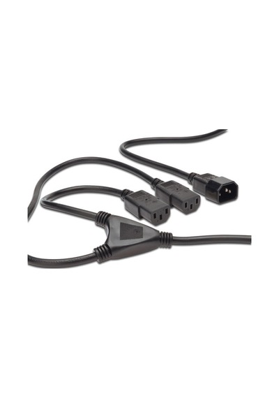 Digitus Ak-440400-017-s 1.7 Mt C14 To 2xc13 Erkek-dişi 3x1.0mm Splitter Güç Kablosu