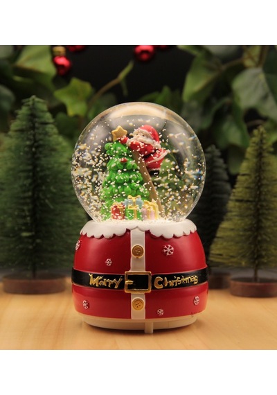 Hediyebiziz  Yılbaşı Kar Küresi Noel Işıklı Ve Müzikli Christmas Noel Baba -7