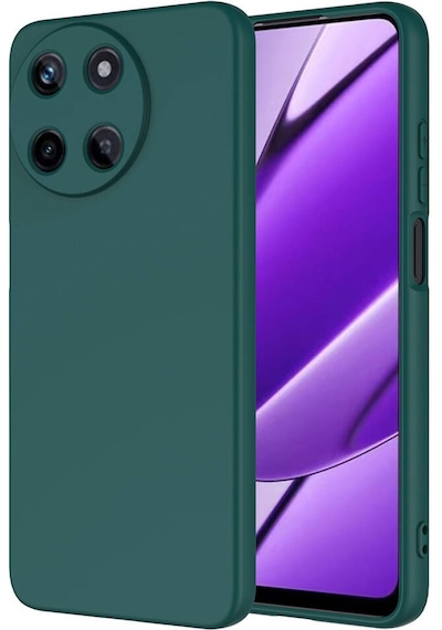Realme 11 4g Kılıf Uzrm Mara Lansman Kapak - Koyu Yeşil Koyu Yeşil