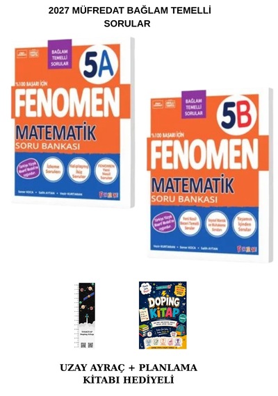 Fenomen 5. Sınıf Matematik Fasikül Set + A+b Bağlam Temelli Sb 3 Lü Set Planlama K+emoji K+uzay A 2027