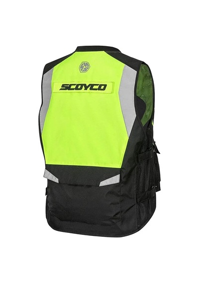 SCOYCO JK116 REFLEKTÖRLÜ KORUMALI MOTOSİKLET YELEĞİ NEON