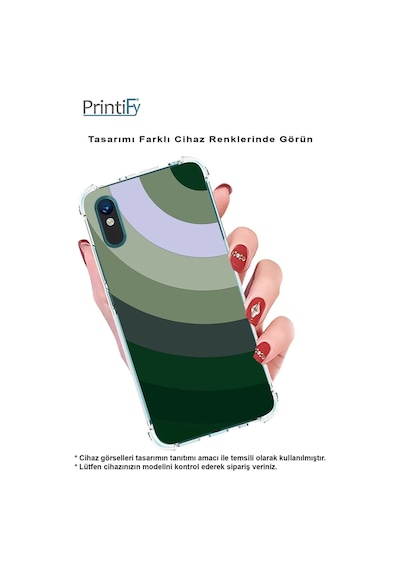 Huawei P30 Pro Köşe Korumalı Renk Cümbüşü C Tasarımlı Şeffaf Silikon Kılıf