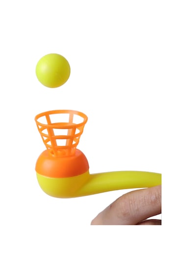 6 Adet Oyuncak Saksafon Popit Pipet Top Üfleme Oyunu Hediyelik Parti Eğlencesi