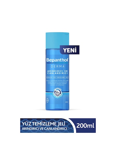 Bepanthol Derma ve Canlandırıcı Yüz Temizleme Jeli 200 ML + Onarıcı Bakım Merhemi 5 x 3.5 G