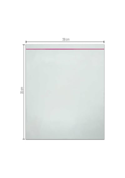 28X35 Bantlı Opp Parlak-Şeffaf Jelatin 100 Adet