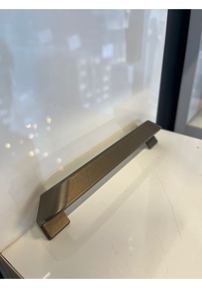 Fold Metal Kulp 128mm Mat Bronz Dolap Kapak Tv Ünite Modern Çekmece Mobilya Komidin Konsol Bronz