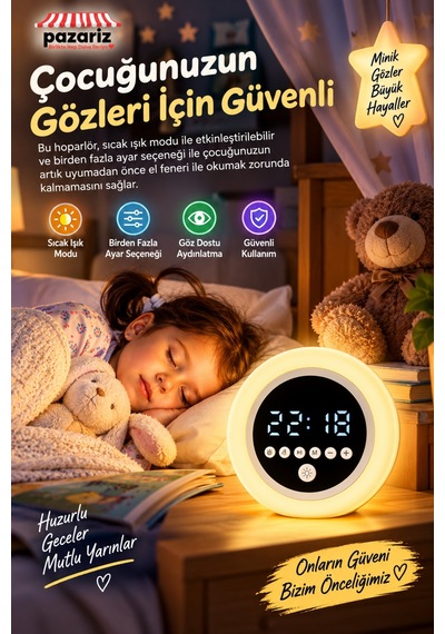 Çalar Saatli Bluetooth Hoparlör, Rgb Led Gece Lambası, Fm Radyo, Zamanlayıcı, Dokunmatik Ve Ayarlanabilir Işık, Usb Şarjlı Dijital Alarm Saati P12 Çalar Saatli Bluetooth Hoparlör, Rgb Led Gece Lambası, Fm Radyo, Zamanlayıcı, Dokunmatik Ve Ayarlanabilir Işık, Usb Şarjlı Dijital Alarm Saati P12