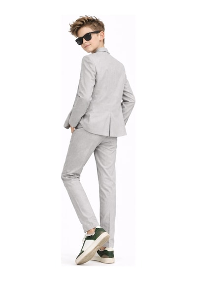 Ahengim Erkek Çocuk Modern Casual Slim Fit Takım Elbise Ak2850 Gri