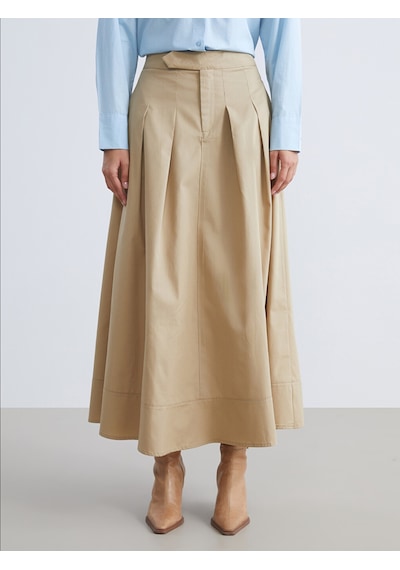Lcw Modest Haki Loose Fit Pileli Etek
