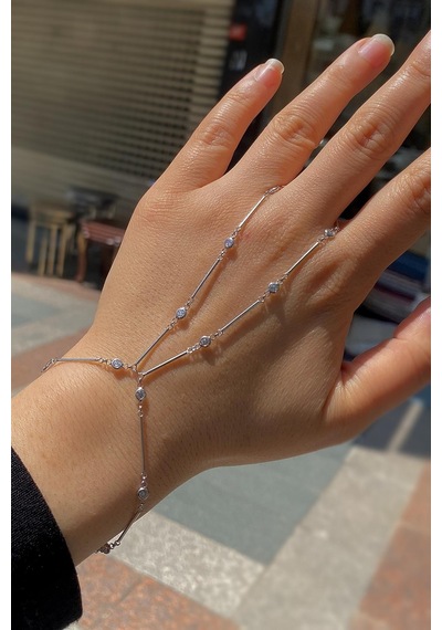 Gümüş Taşlı Çubuklu Şahmeran Bileklik Cm5626e9 Diğer
