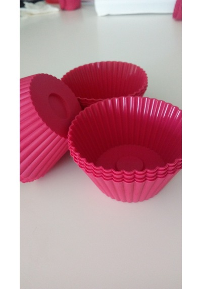 Bybirgül Kırmızı 18 Li Silikon Mini Kek Kalıbı ,muffin ,browni