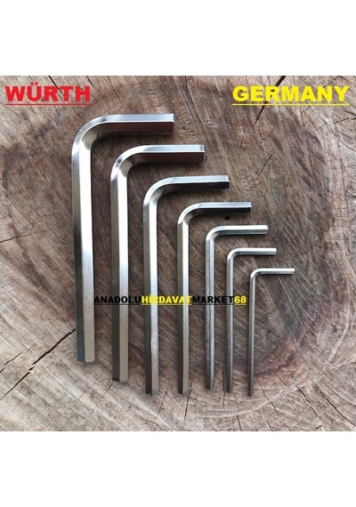 Würth Alyan Takımı Alyan Anahtar Seti Cr Çelik 7Pcs Germany