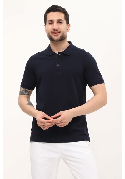 Uniprom Polo Yaka Tişört %100 Pamuk Lacivert Erkek Lacivert