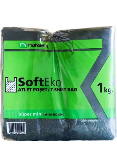 Naksan Soft Norm Atlet Poşet Siyah Süper Mini 1 KG Naksan Soft Norm Atlet Poşet Siyah Süper Mini 1 KG