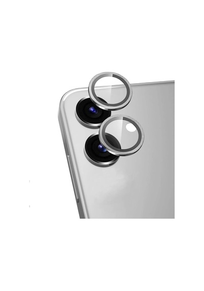 Samsung Galaxy Uyumlu A06 Raze Metal Kamera Lens Koruyucu Gümüş