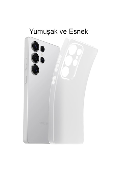 Samsung Galaxy S23 Ultra Uyumlu Süper İnce Mat Ultra Thin Silikon Kılıf Lacivert