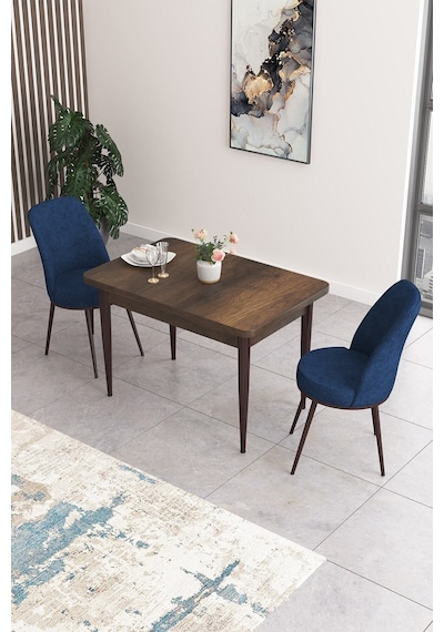 Canisa Concept Nil Serisi 70x110 Sabit Mutfak Masası Takımı Barok Desen Masa 2 Lacivert Sandalye Lajivert Sandalyeler Barok Masa Canisa Concept Nil Serisi 70x110 Sabit Mutfak Masası Takımı Barok Desen Masa 2 Lacivert Sandalye Lajivert Sandalyeler Barok Masa