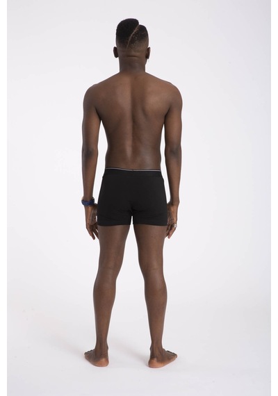 Blackspade 3'lü Paket Pamuklu Erkek Shorty Boxer Boxer Siyah