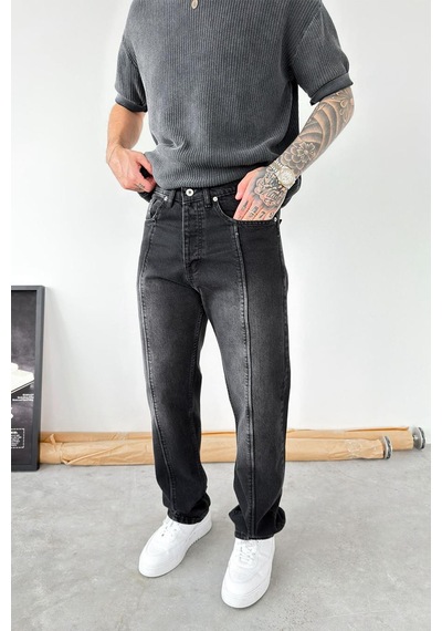 Füme Ön Tasarım Çımalı Baggy Pantolon