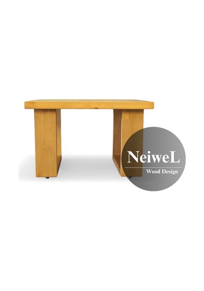 Neiwel Saes Doğal Ahşap Sehpa-60-60 Açık Ceviz