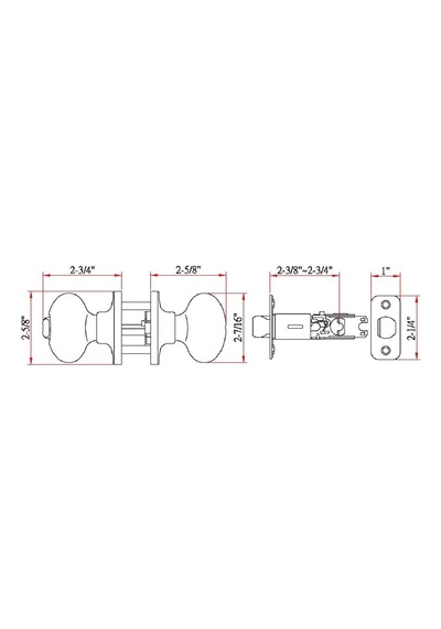 Design House 750588 Yumurta 2 Yönlü Mandal Gizlilik Kapı Tokmağı, Yağ Ovuşturdu Bronz, Yatak Ve Banyo
