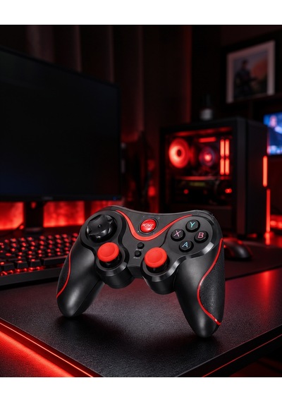 Kablosuz Bluetooth Gamepad Ergonomik Tasarım