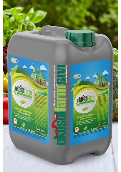 EkosolFarm Sıvı Solucan Gübresi 10 Litre Organik Bitki Besleyici