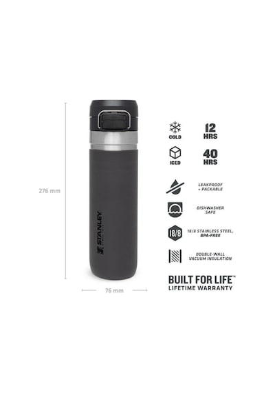 Stanley The Quick Flip Paslanmaz Çelik Termos 0.70 LT Füme
